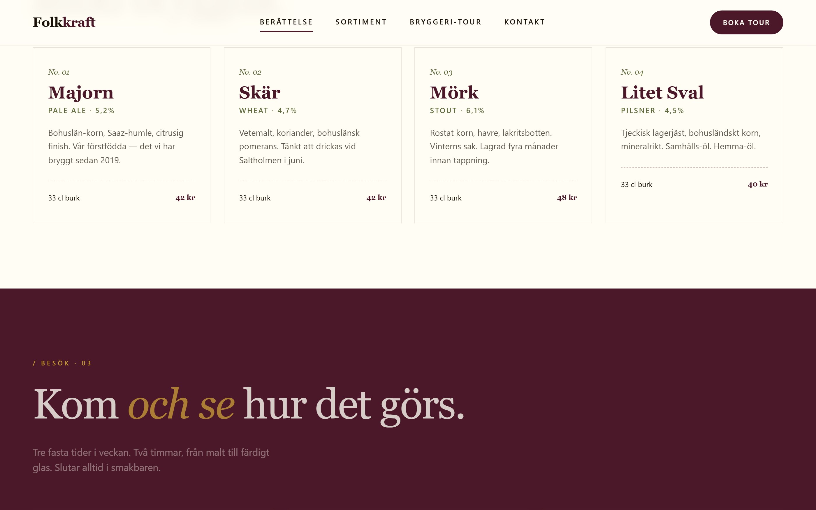 Folkkraft Bryggeri — bryggeri-tour